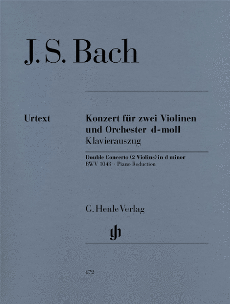Concerto for 2 Violins and Orchestra in D Minor BWV 1043 Violin scores gallery preview page 1
