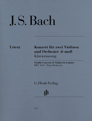 Book cover for Concerto for 2 Violins and Orchestra in D Minor BWV 1043
