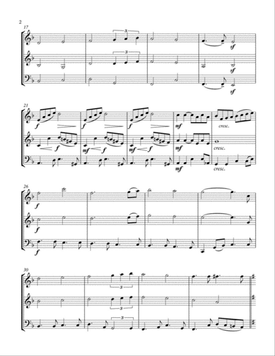 Can't Help Falling In Love String Trio scores gallery preview page 2