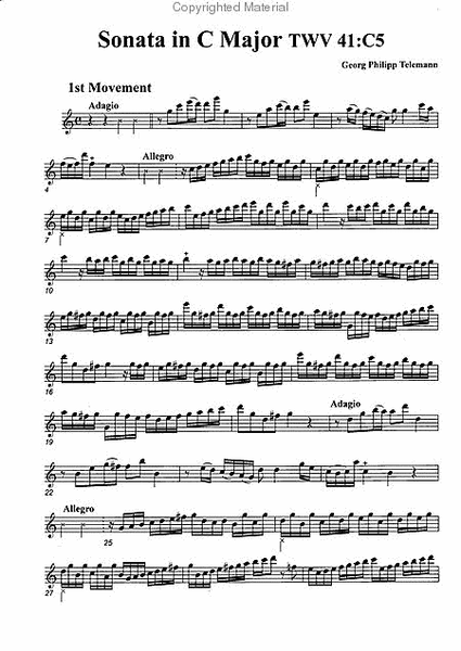 Sonata in C Major, TWV41:C5