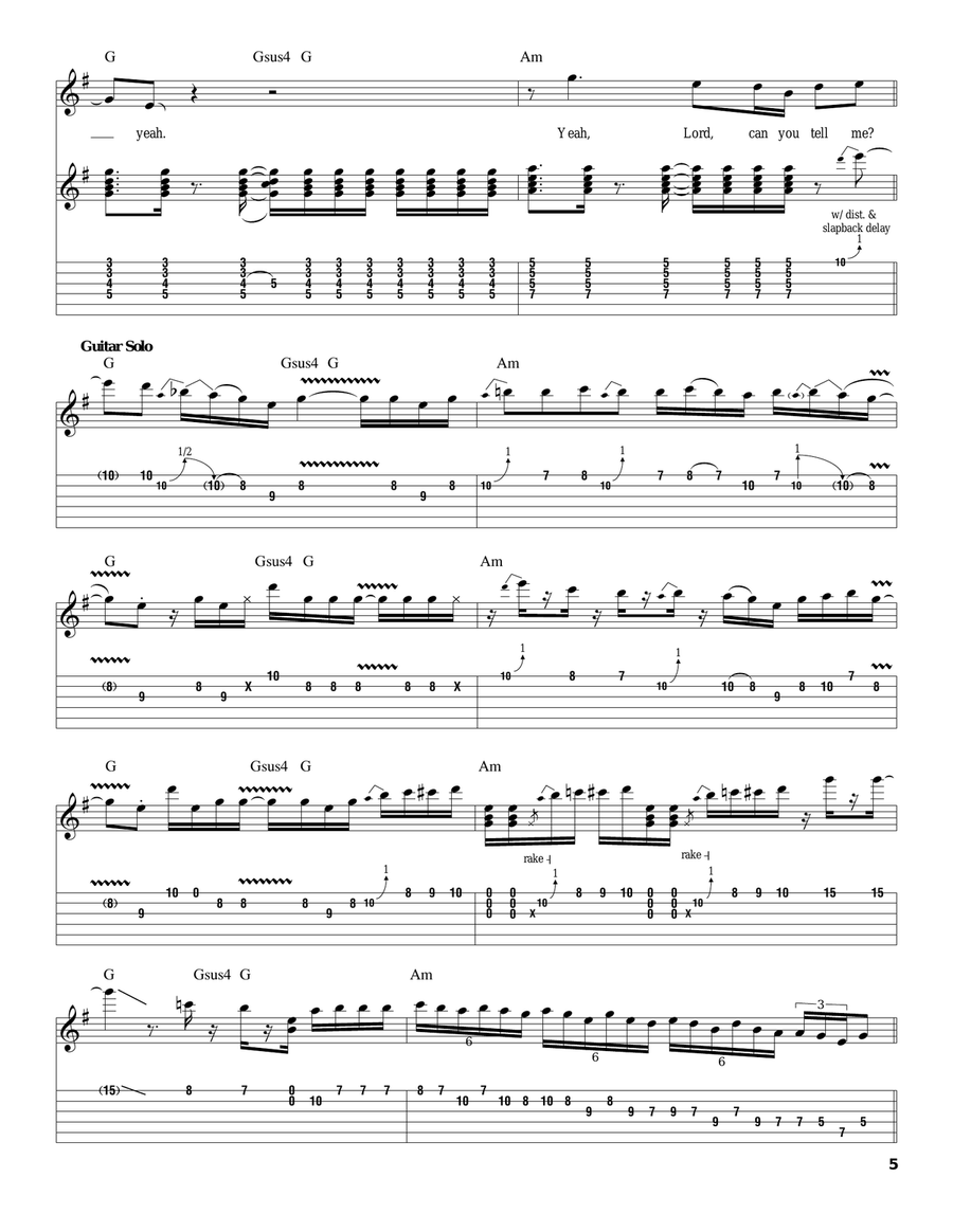Heaven Heaven Acoustic Guitar scores gallery preview page 5