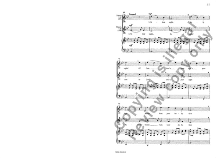 Silent Night TTBB scores gallery preview page 11