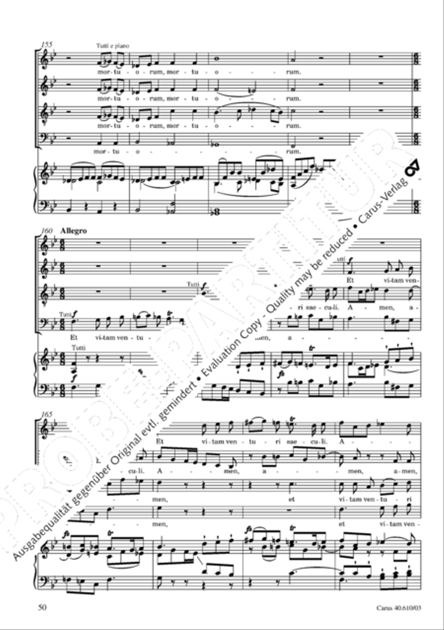 Theresienmesse in B 4-Part scores gallery preview page 51