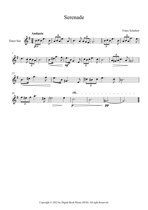 Serenade - Franz Schubert (Tenor Sax)