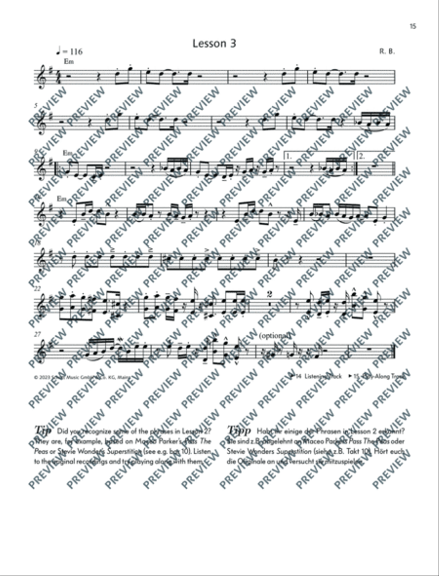 Total Funk Trumpet Trumpet Duet scores gallery preview page 16
