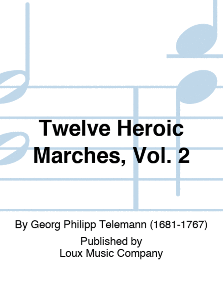 Twelve Heroic Marches, Vol. 2 Recorder scores gallery preview page 1