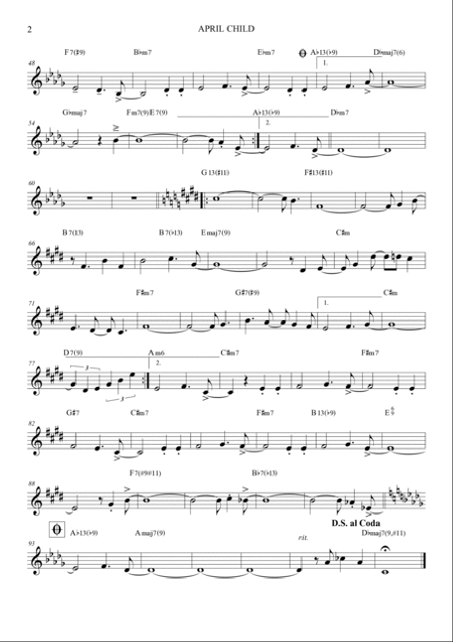 April Child Violin Solo scores gallery preview page 2