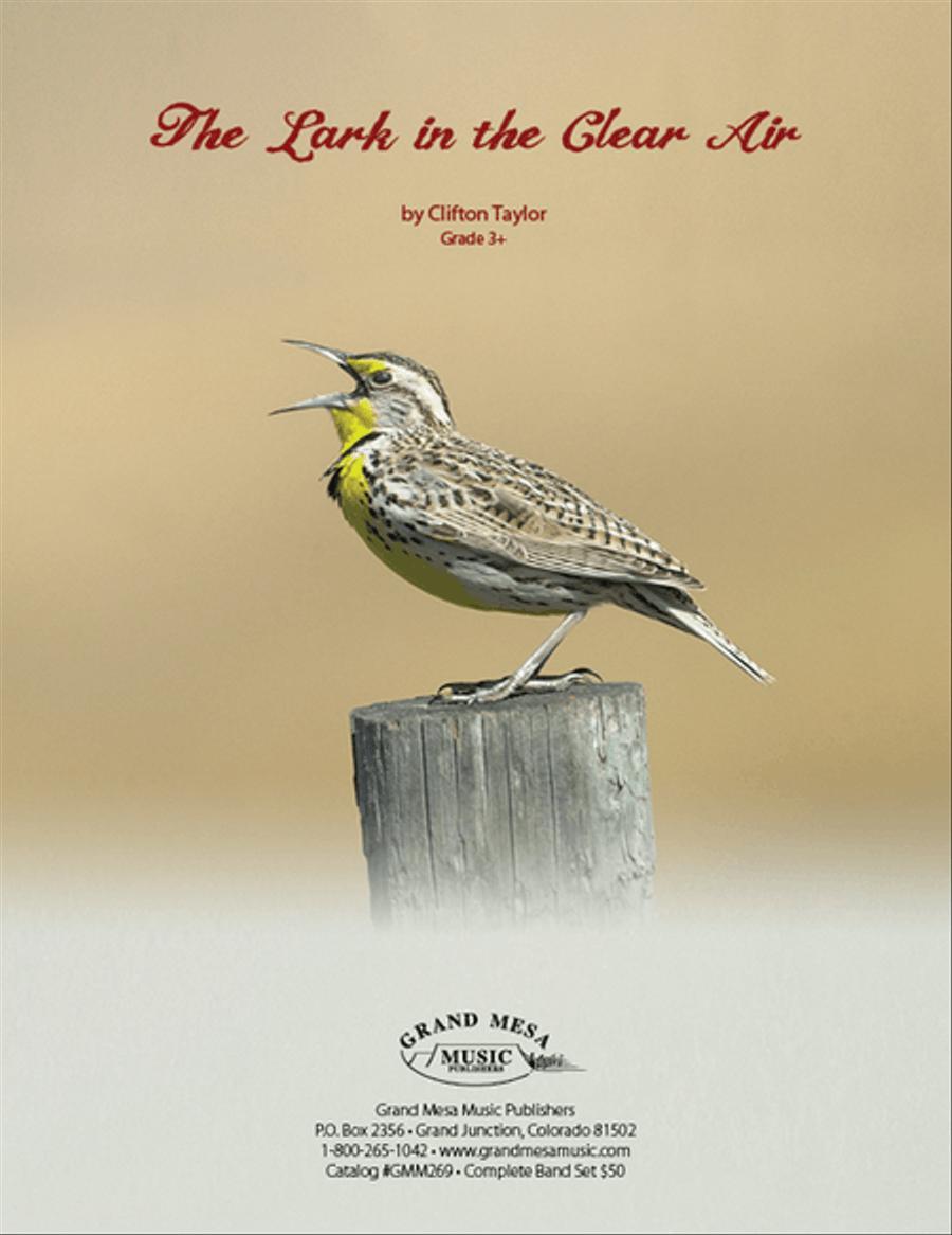 The Lark in the Clear Air Concert Band scores gallery preview page 1