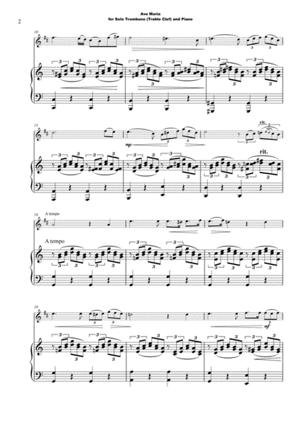 The Wedding Album, for Solo Trombone in Bb (Treble Clef) and Piano