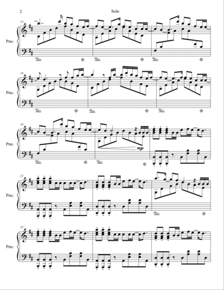 Solo Piano Solo scores gallery preview page 3