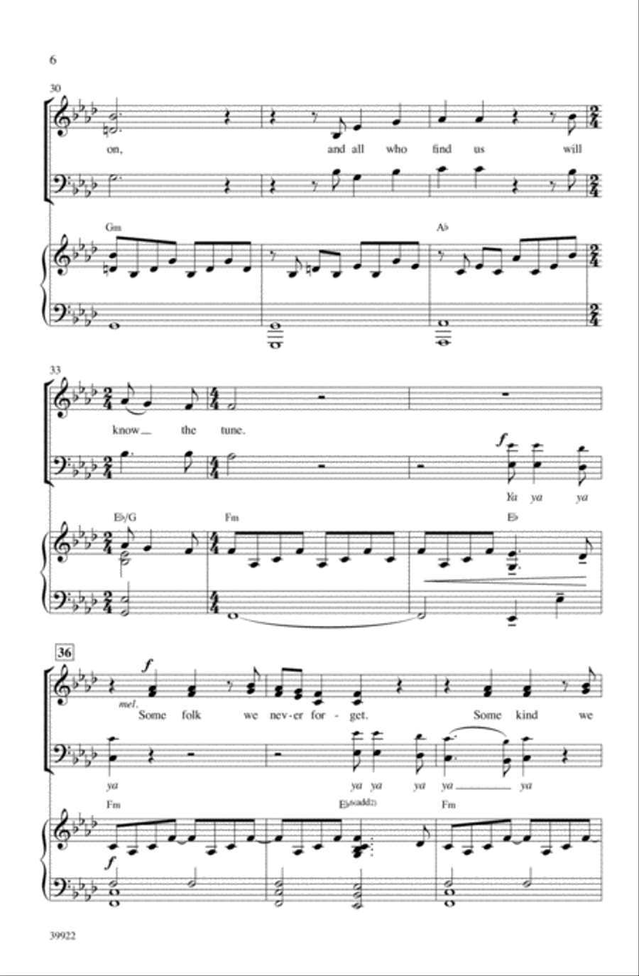 Song of the Lonely Mountain (from The Hobbit: An Unexpected Journey) Choir scores gallery preview page 4