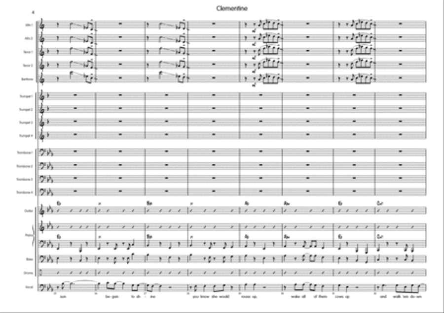 Clementine Big Band scores gallery preview page 5