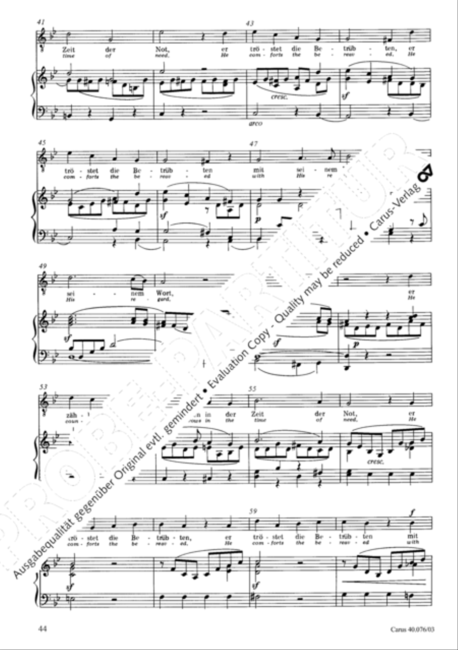 Hymn of Praise, MWV A 18 SSAATB scores gallery preview page 45
