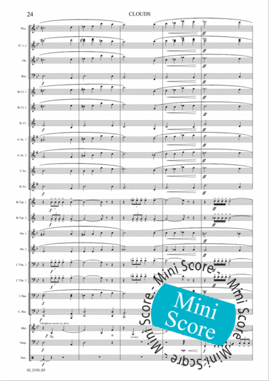 Clouds Clouds Concert Band scores gallery preview page 30