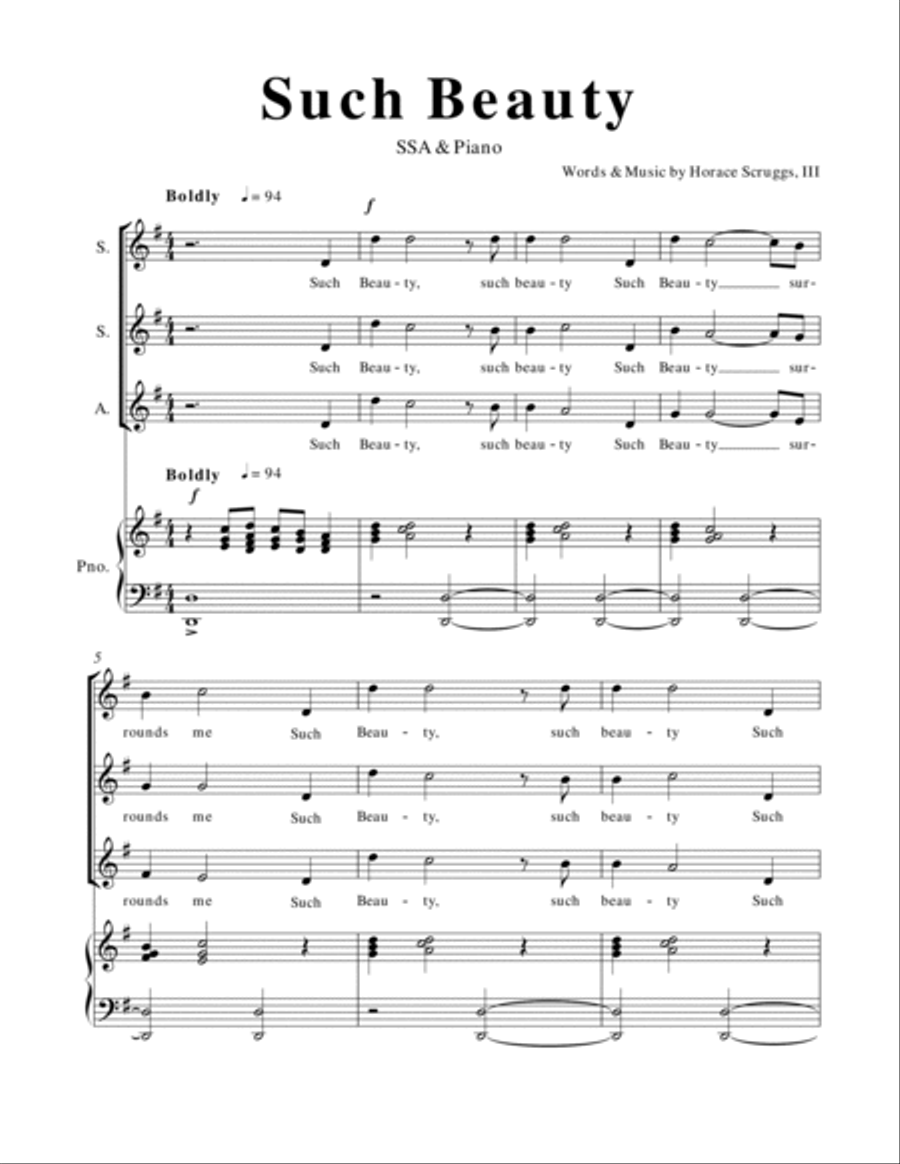 Such Beauty Choir scores gallery preview page 2