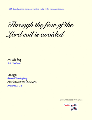 Through the fear of the Lord evil is avoided