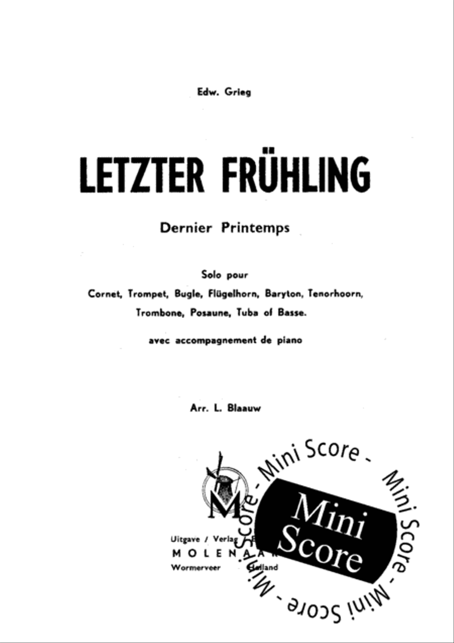 Letzter Fruhling Clarinet scores gallery preview page 3