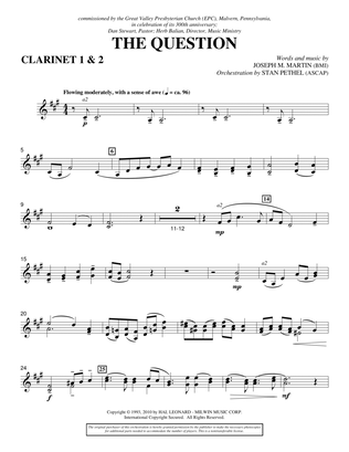 Book cover for The Question - Bb Clarinet 1,2