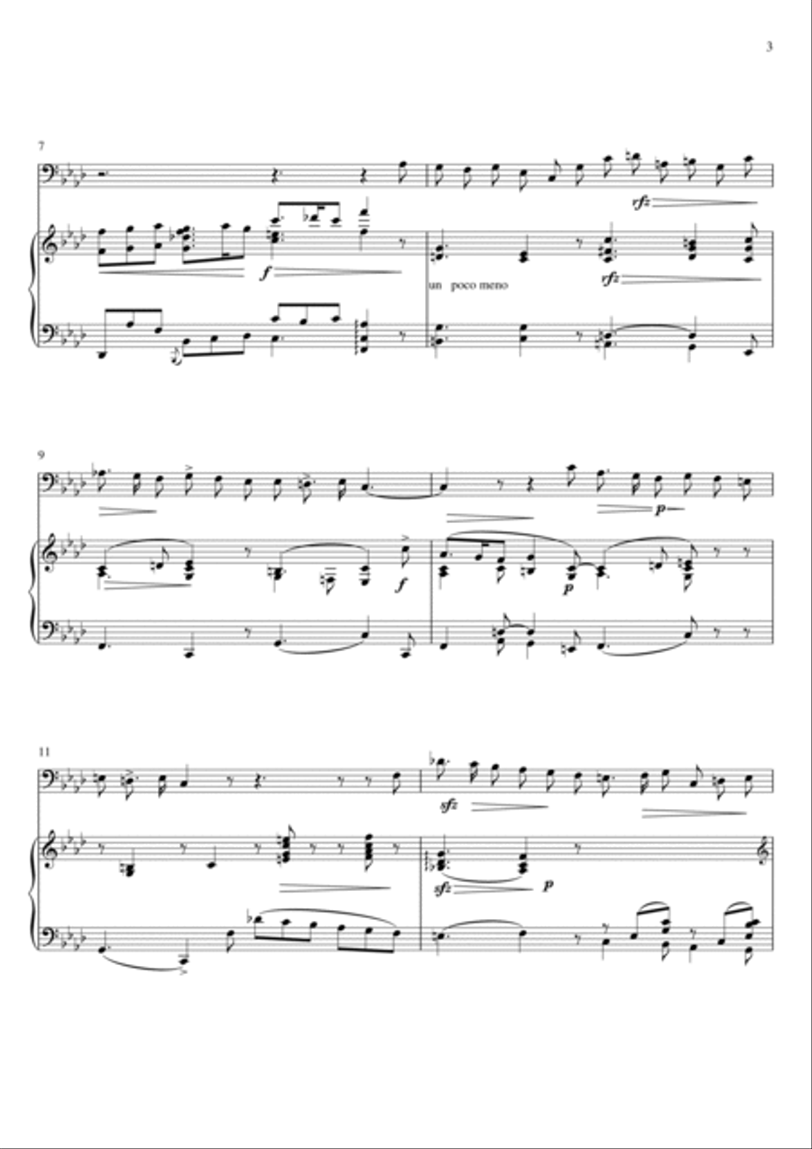 Legrenzi - Che fiero costume (Piano and Cello) Small Ensemble scores gallery preview page 3