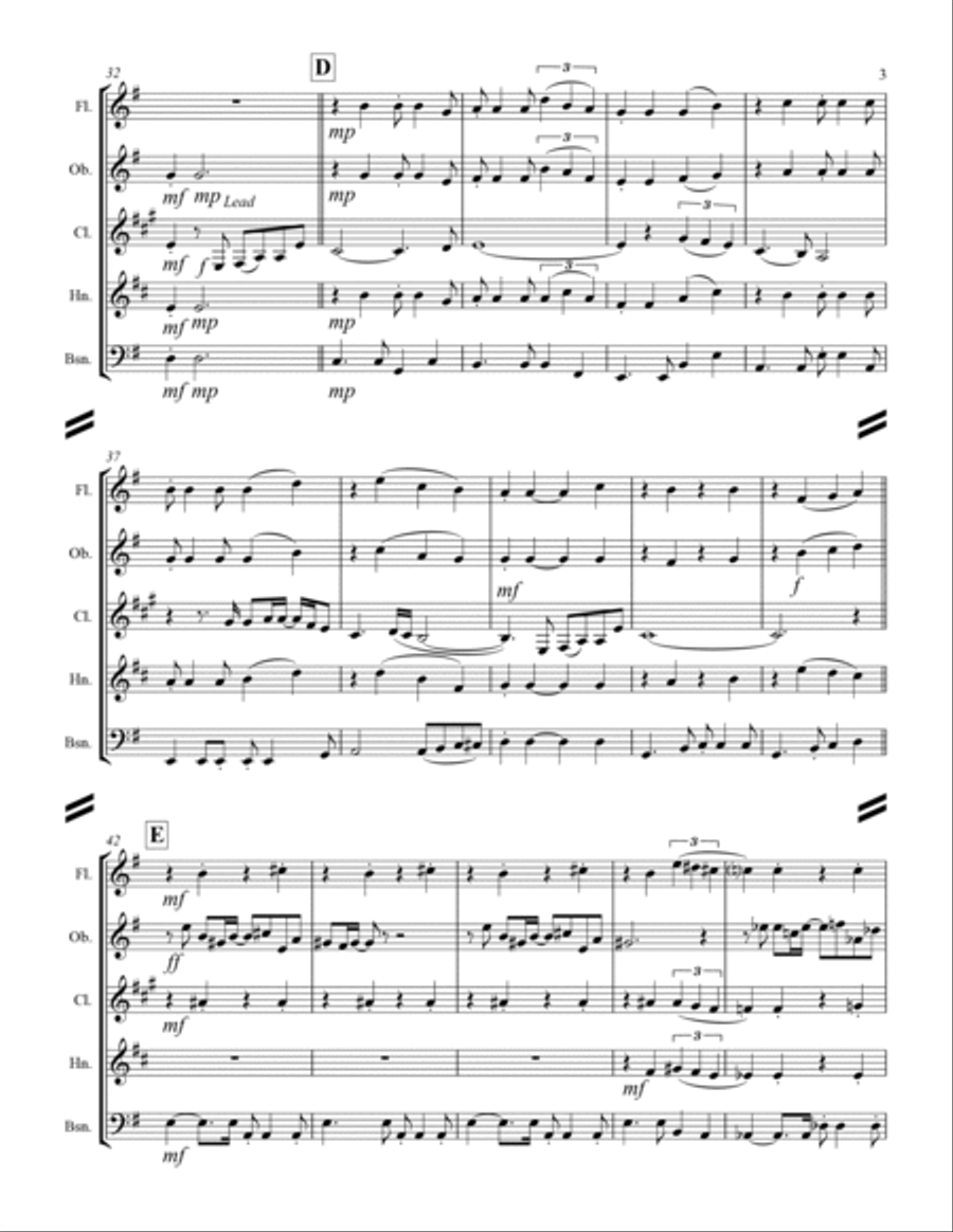 We've Only Just Begun Woodwind Quintet scores gallery preview page 4