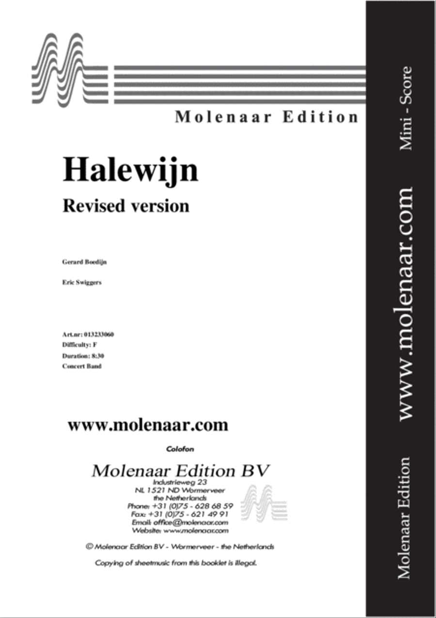 Halewijn Concert Band scores gallery preview page 2