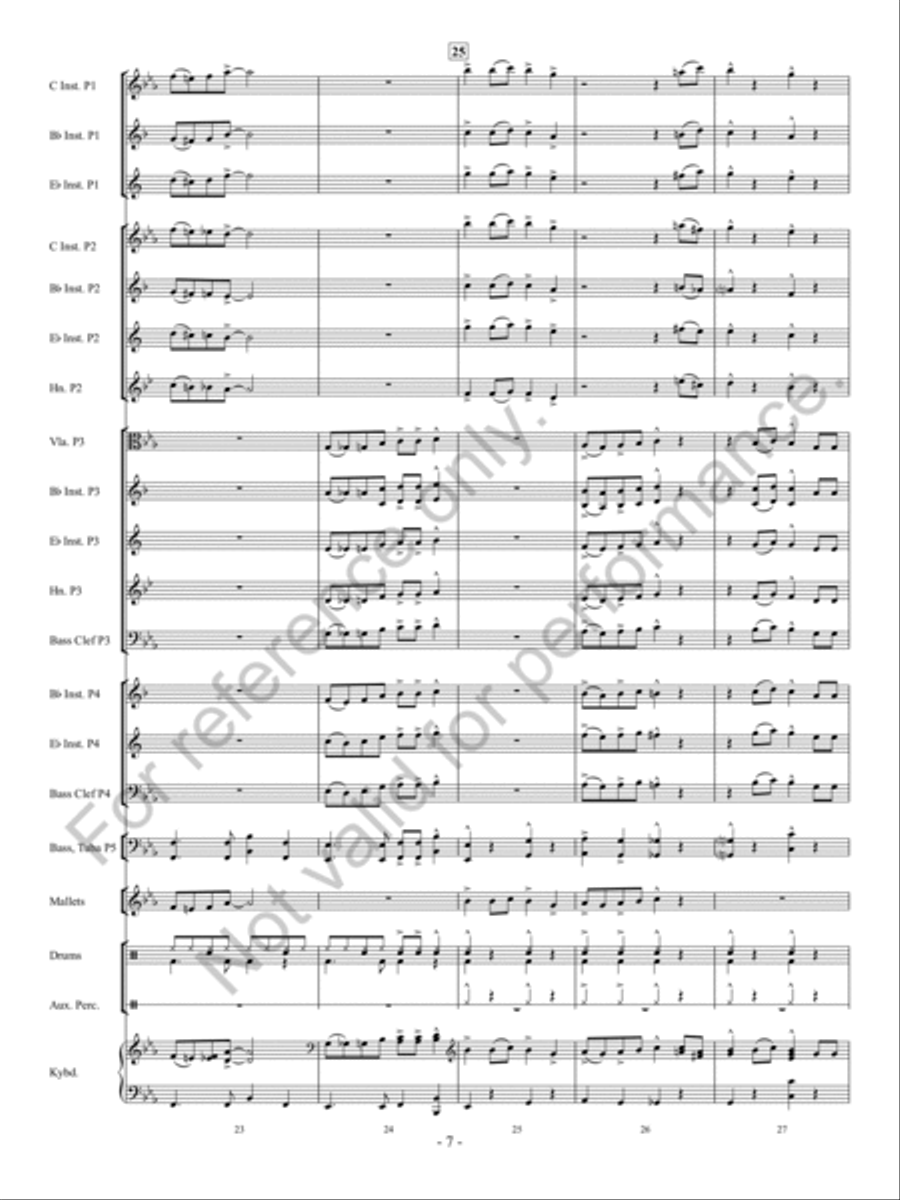 Santa Rocks The House Concert Band - Sheet Music page 8