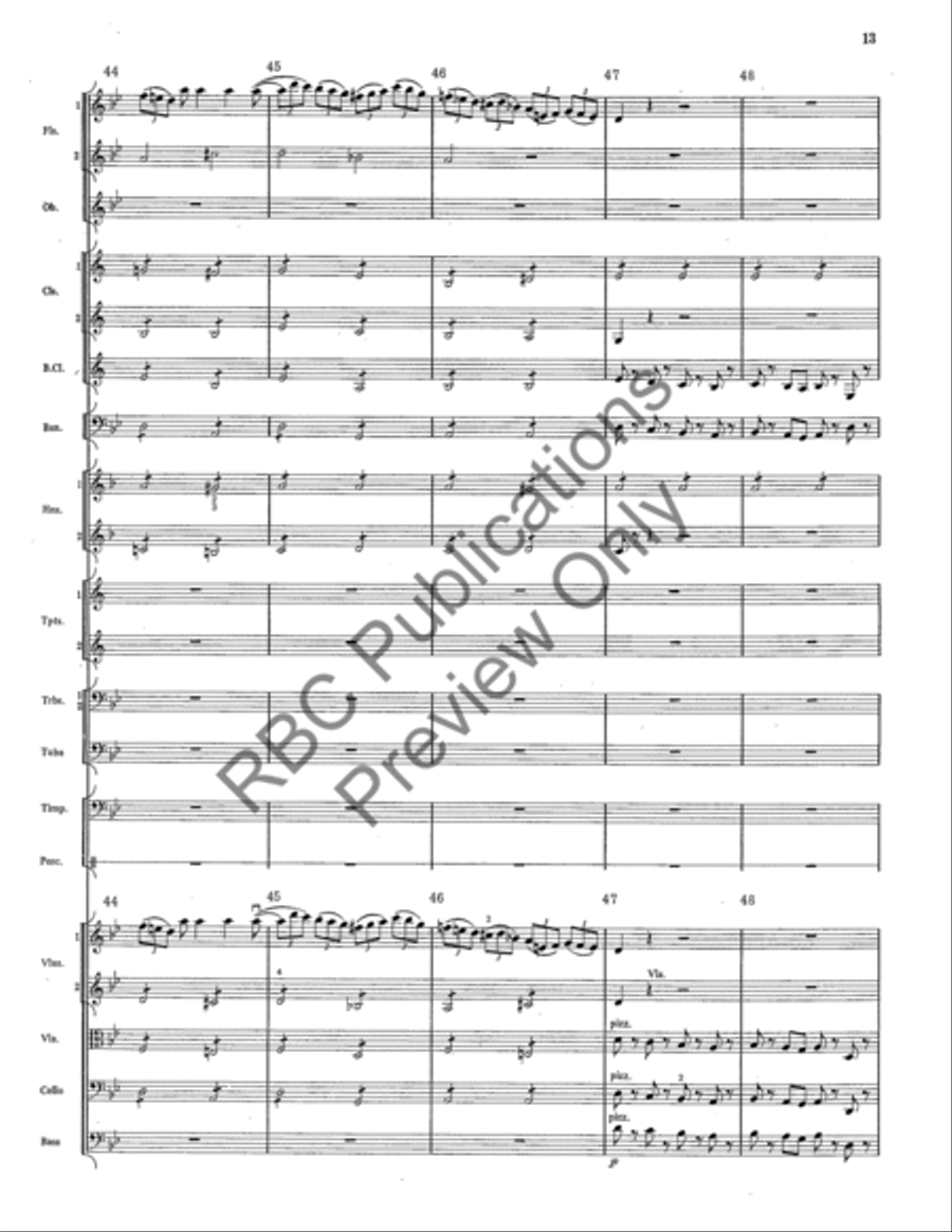 Light Cavalry Overture Full Orchestra scores gallery preview page 14