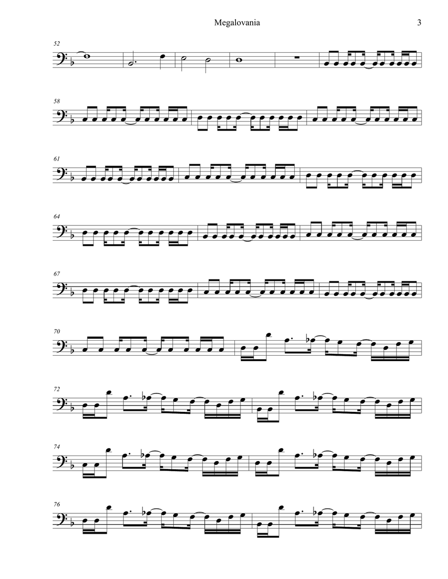 Megalovania alto sax store sheet music
