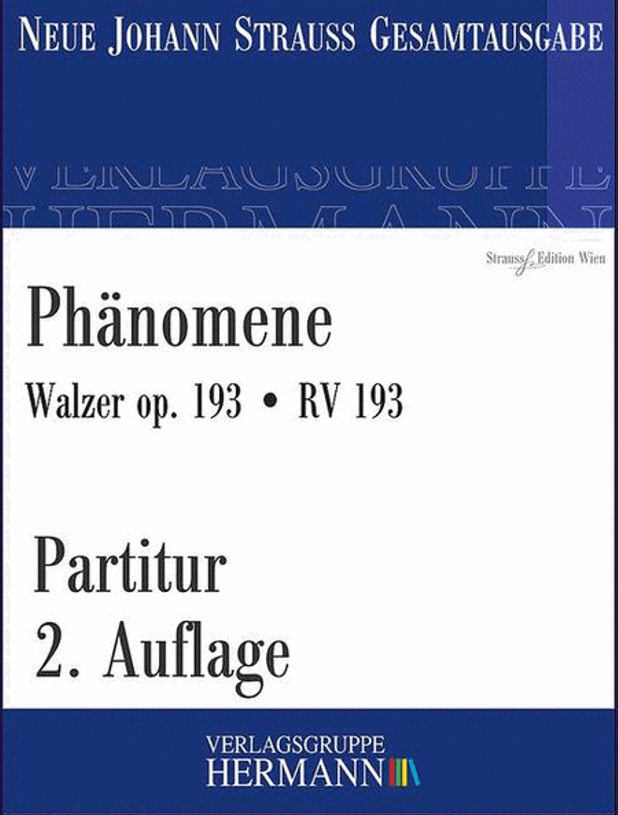 Phänomene op. 193 RV 193 Phänomene op. 193 RV 193 Orchestra scores gallery preview page 1