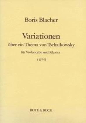 Variations on the theme by Tchaikovsky