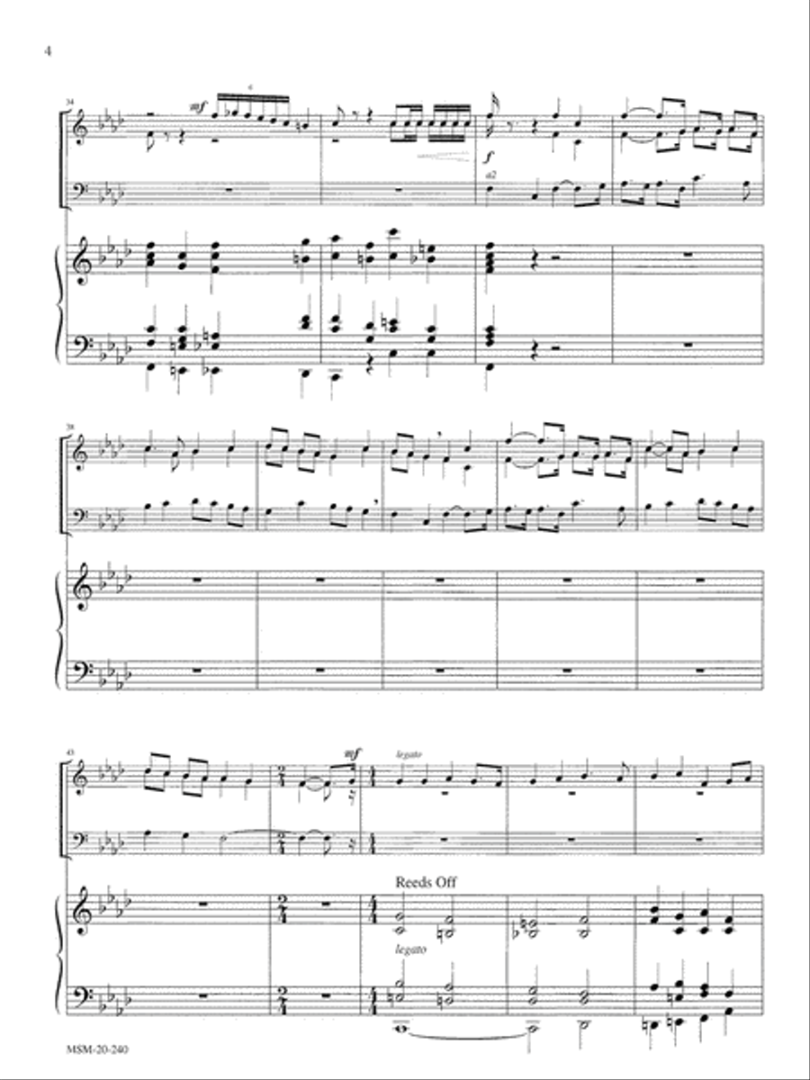 March of the Three Kings March of the Three Kings Organ scores gallery preview page 4