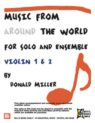 Book cover for Music From Around The World - Solo & Ensemble
