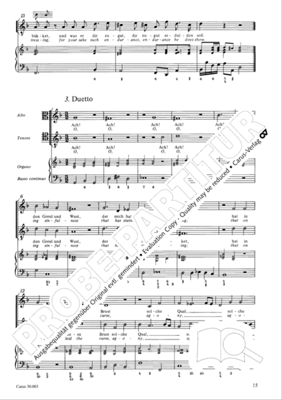 Yes, you rather burden me here (Ja, mir hast du Arbeit gemacht) 4-Part scores gallery preview page 16