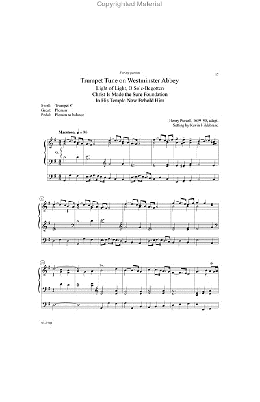 Six Hymn Improvisations, Set 10 Organ scores gallery preview page 7