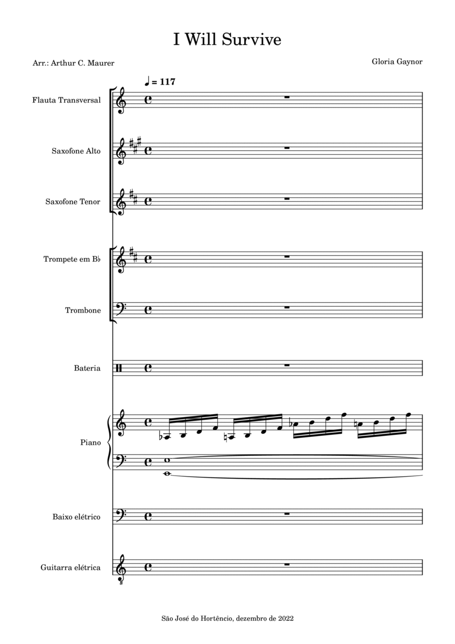 I Will Survive Concert Band scores gallery preview page 1