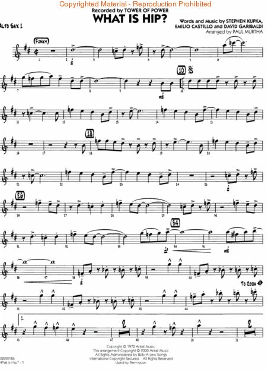 What Is Hip? Jazz Ensemble scores gallery preview page 3