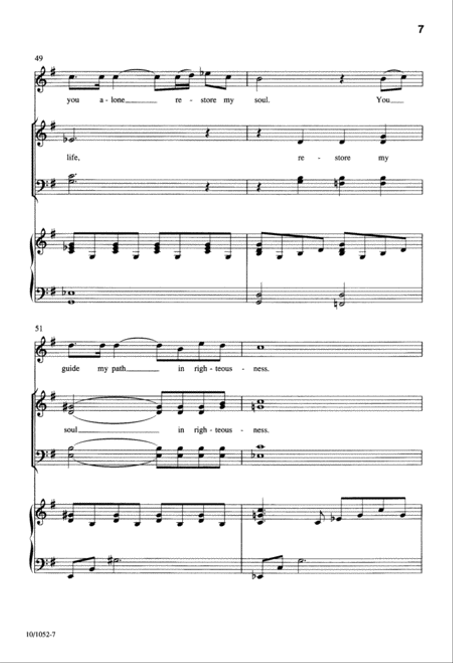 Shepherd of my Life Shepherd of my Life 4-Part scores gallery preview page 7