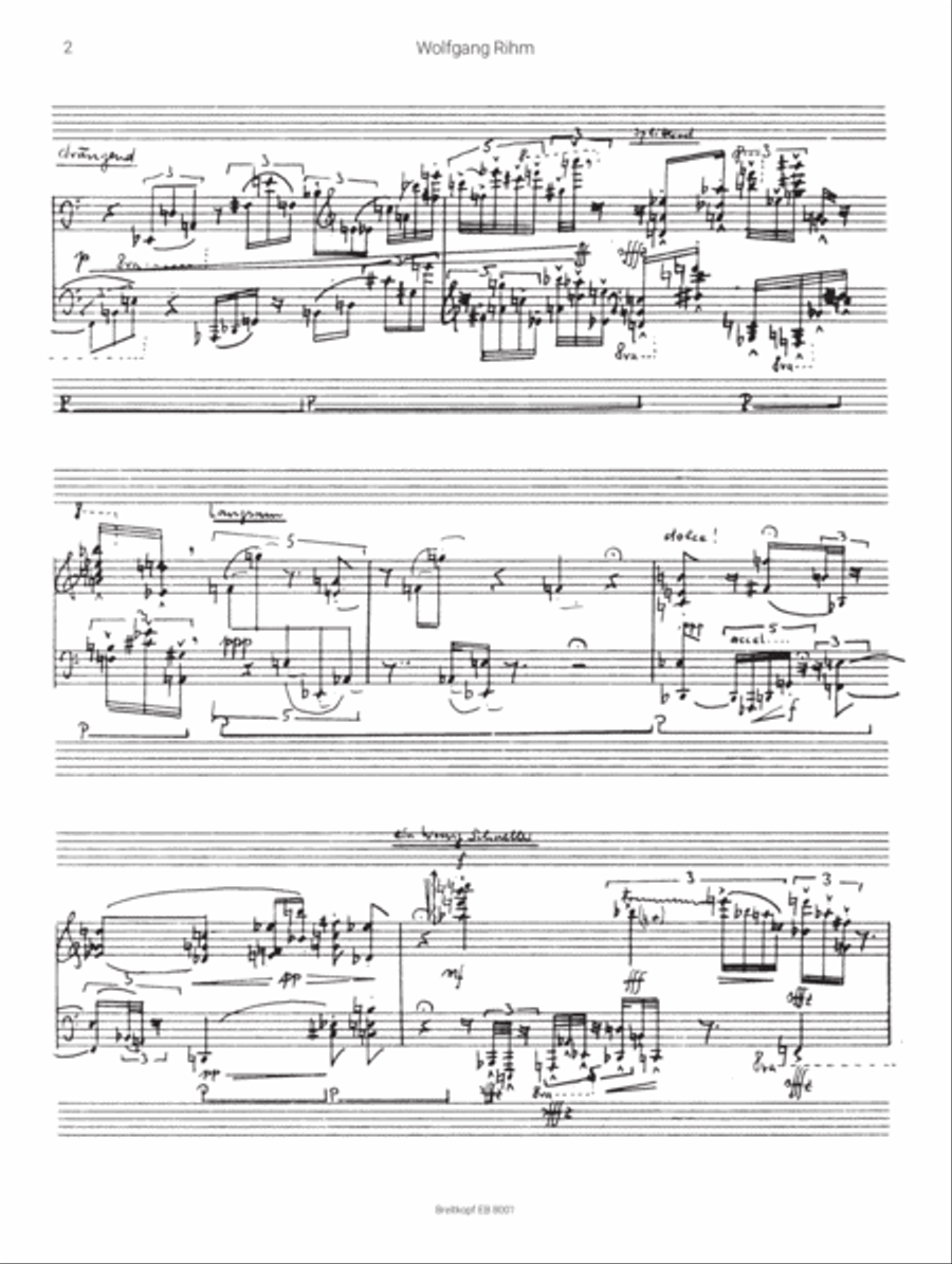 Piano Piece No. 2 Op. 8b Piano Solo scores gallery preview page 3