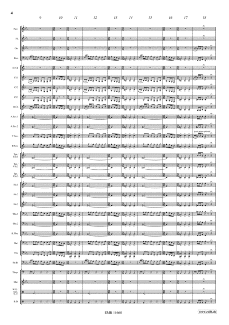 War Dance War Dance Concert Band scores gallery preview page 5