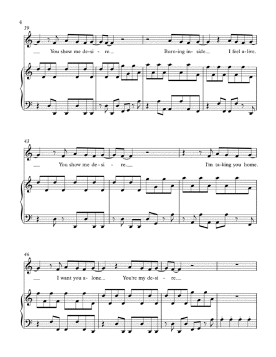 Desire Desire Voice scores gallery preview page 4