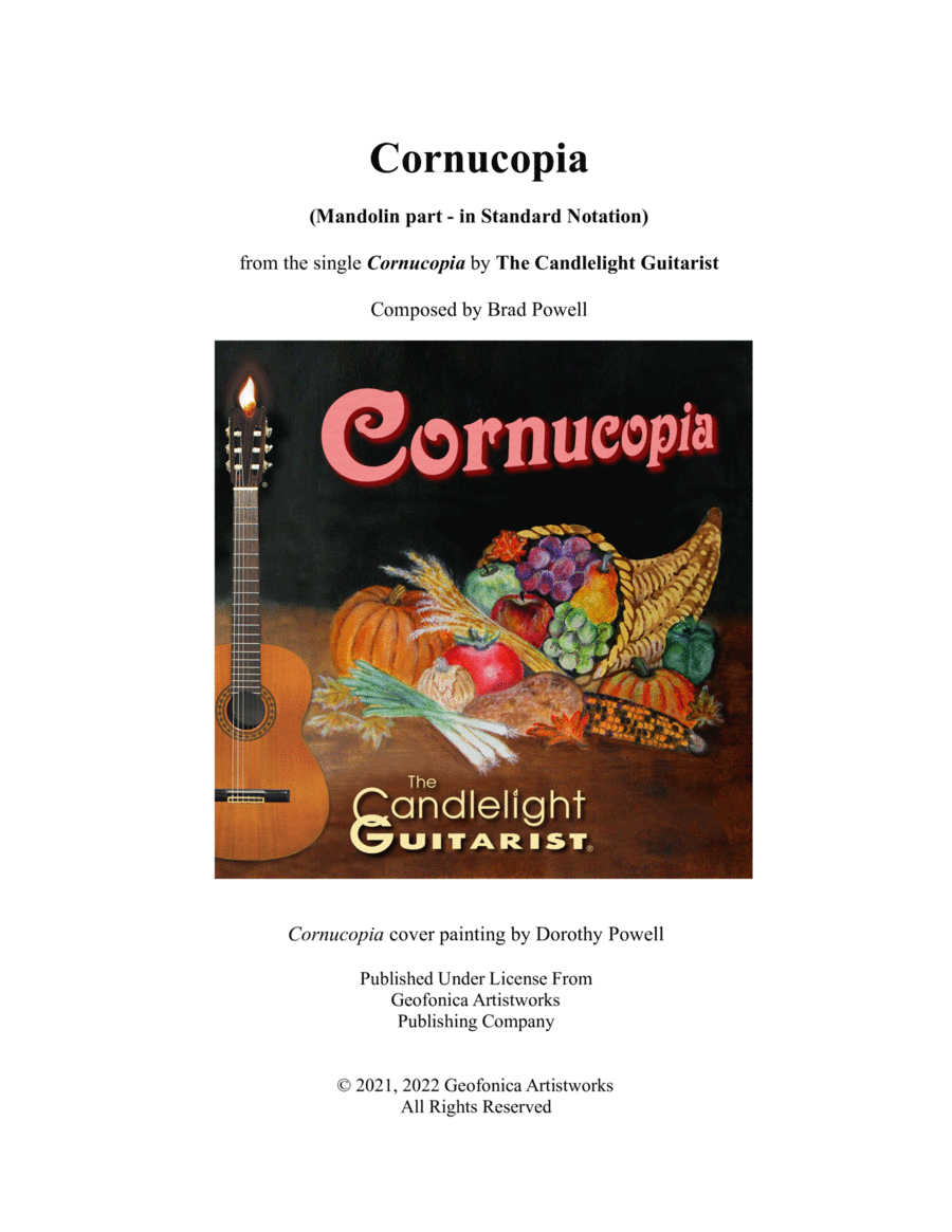 Cornucopia (Mandolin Part) Flute scores gallery preview page 1