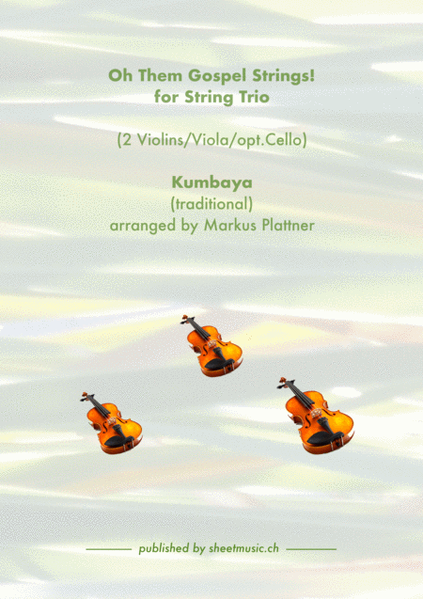 ‘Kumbaya’ for String Trio (2 violins, viola, opt. cello part) image number null