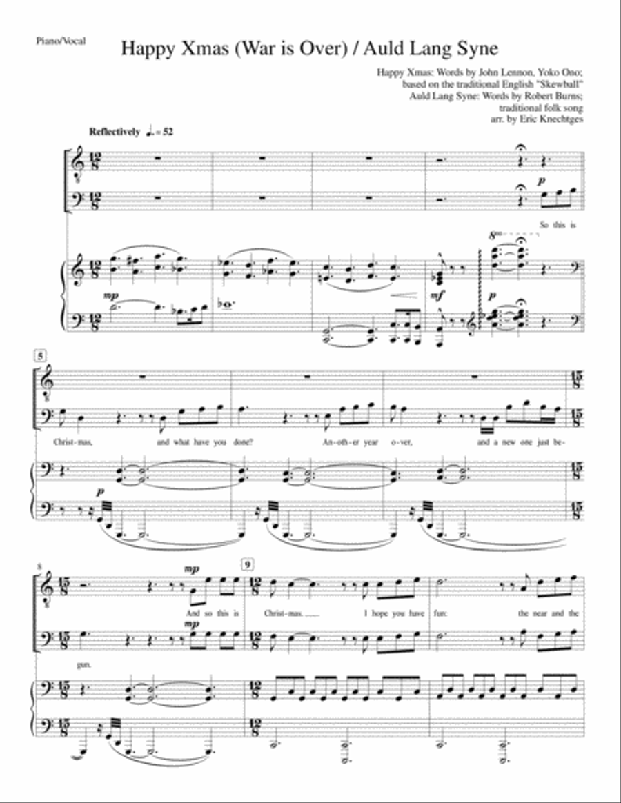 Happy Xmas (war Is Over) TTBB scores gallery preview page 1