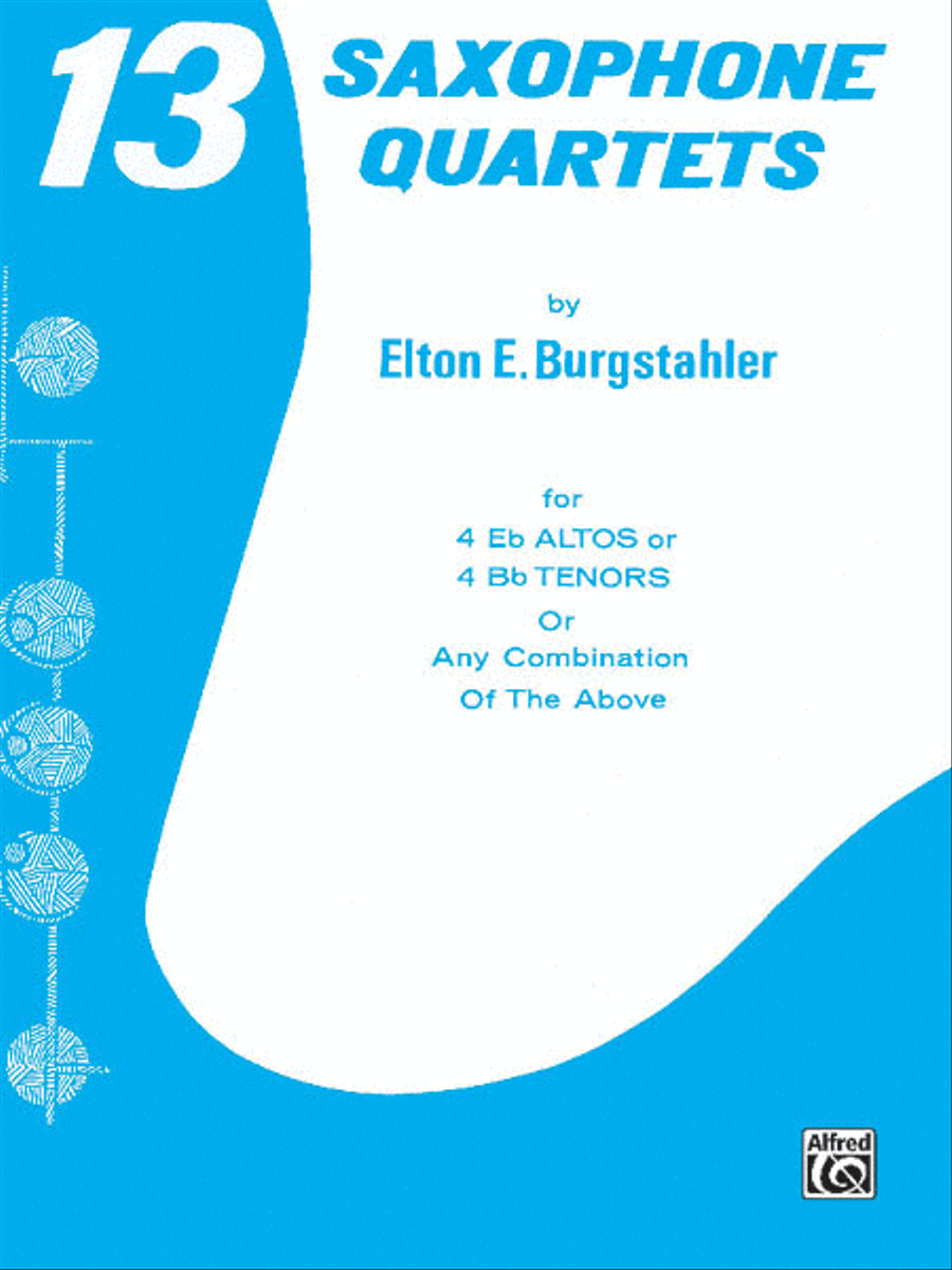 13 Saxophone Quartets 13 Saxophone Quartets Small Ensemble scores gallery preview page 1