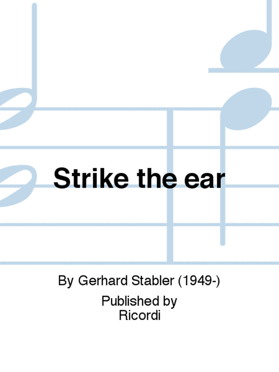 Strike the ear