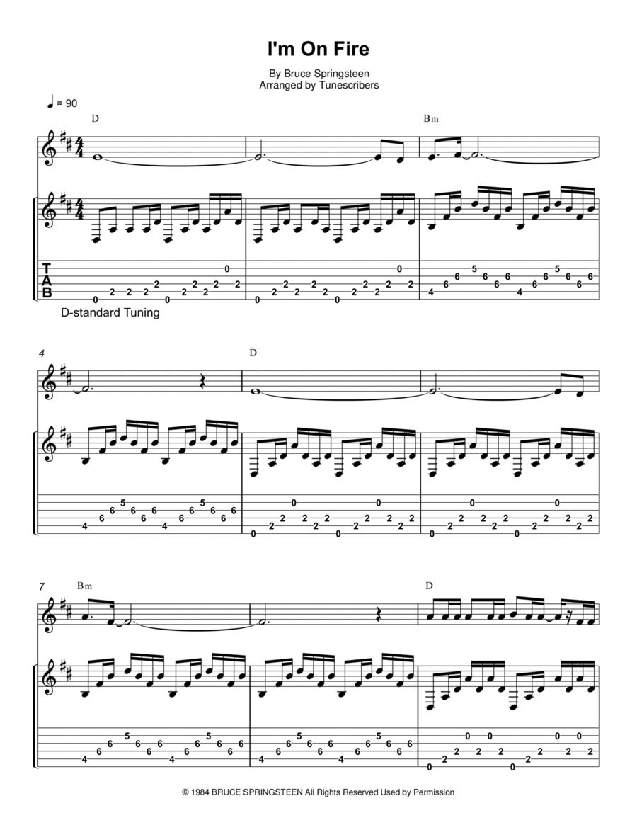 I'm On Fire Flute scores gallery preview page 1
