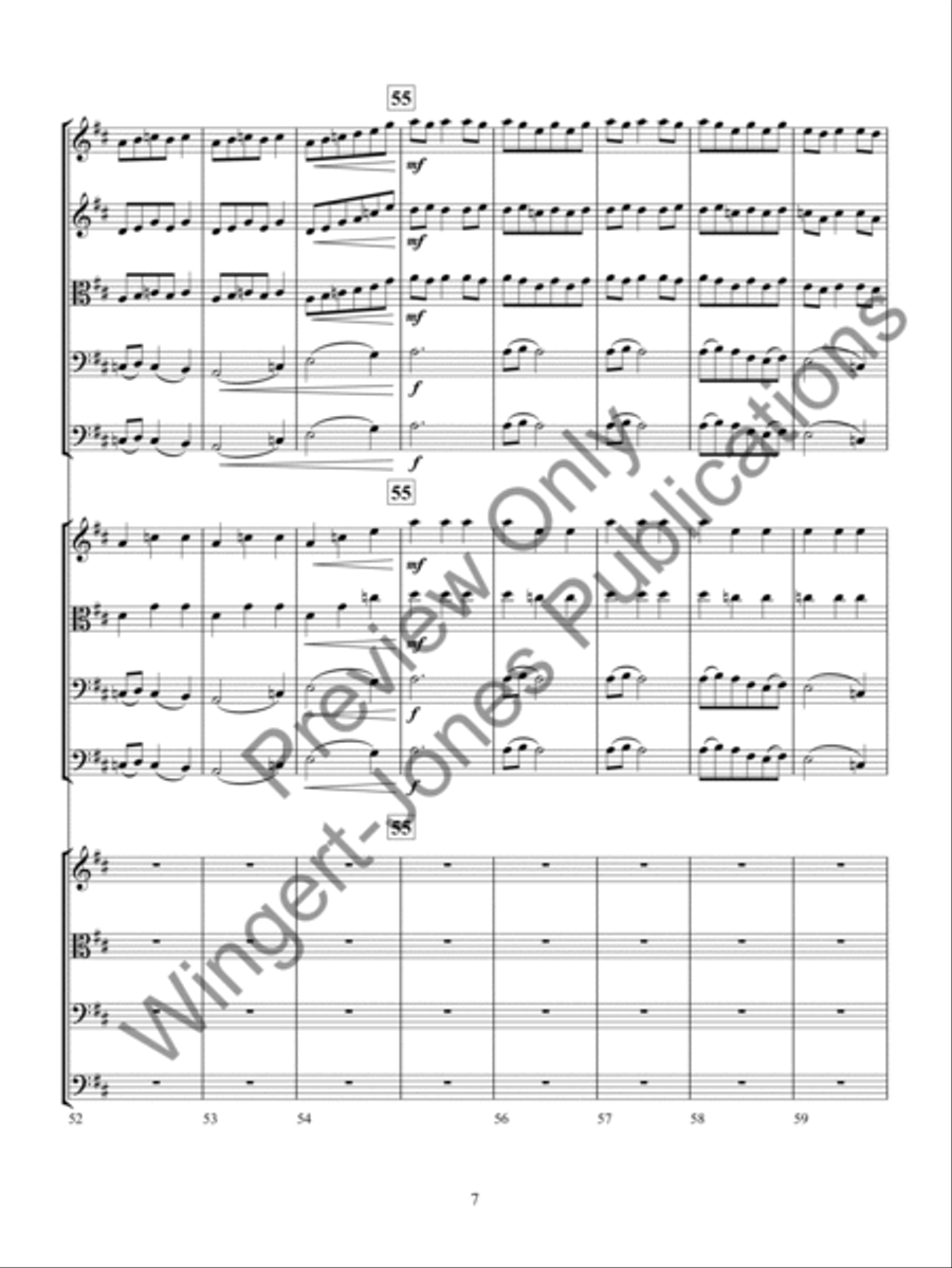 Allegro in D Major String Orchestra scores gallery preview page 10