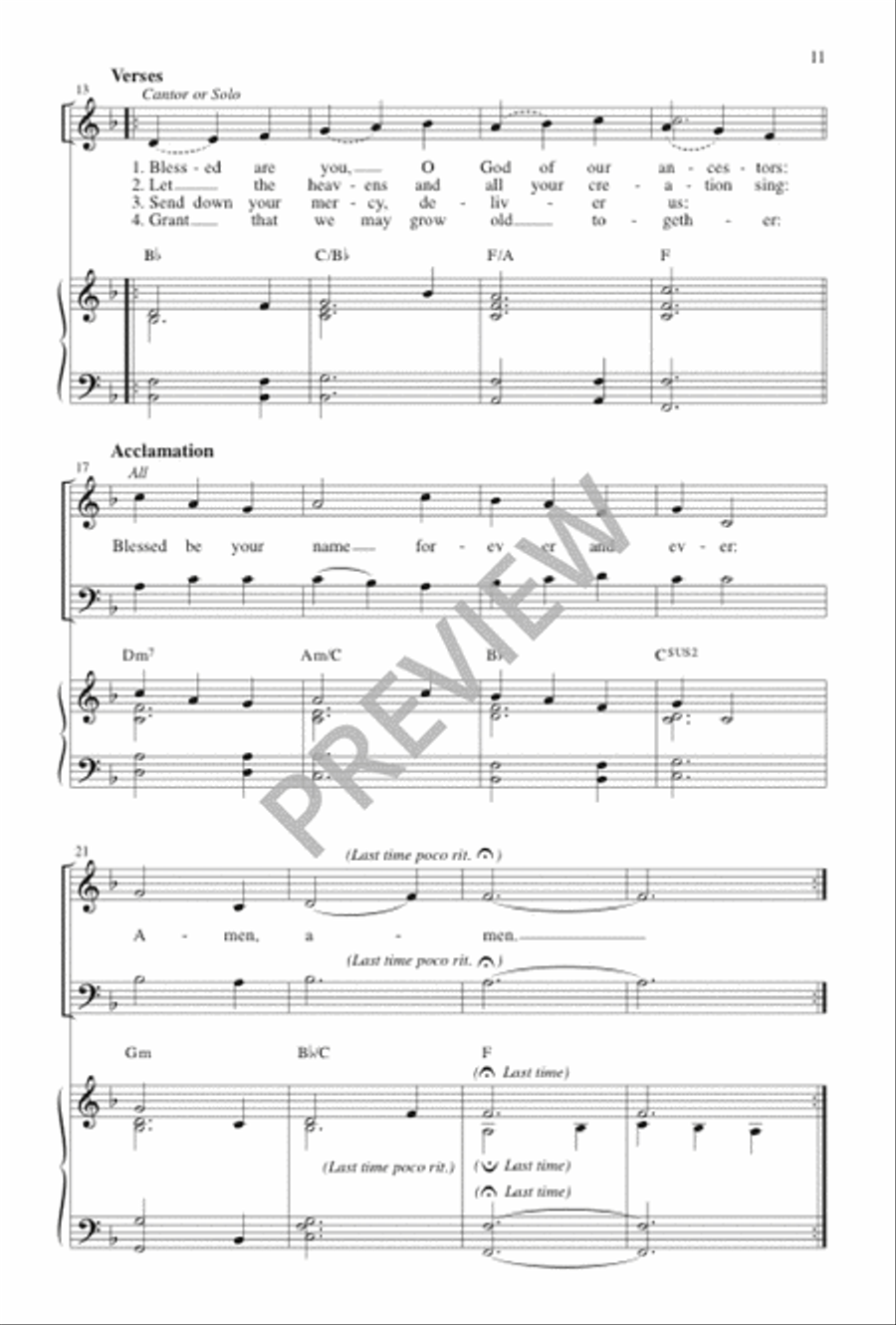 Acclamations for the Order of Celebrating Matrimony 2-Part scores gallery preview page 11