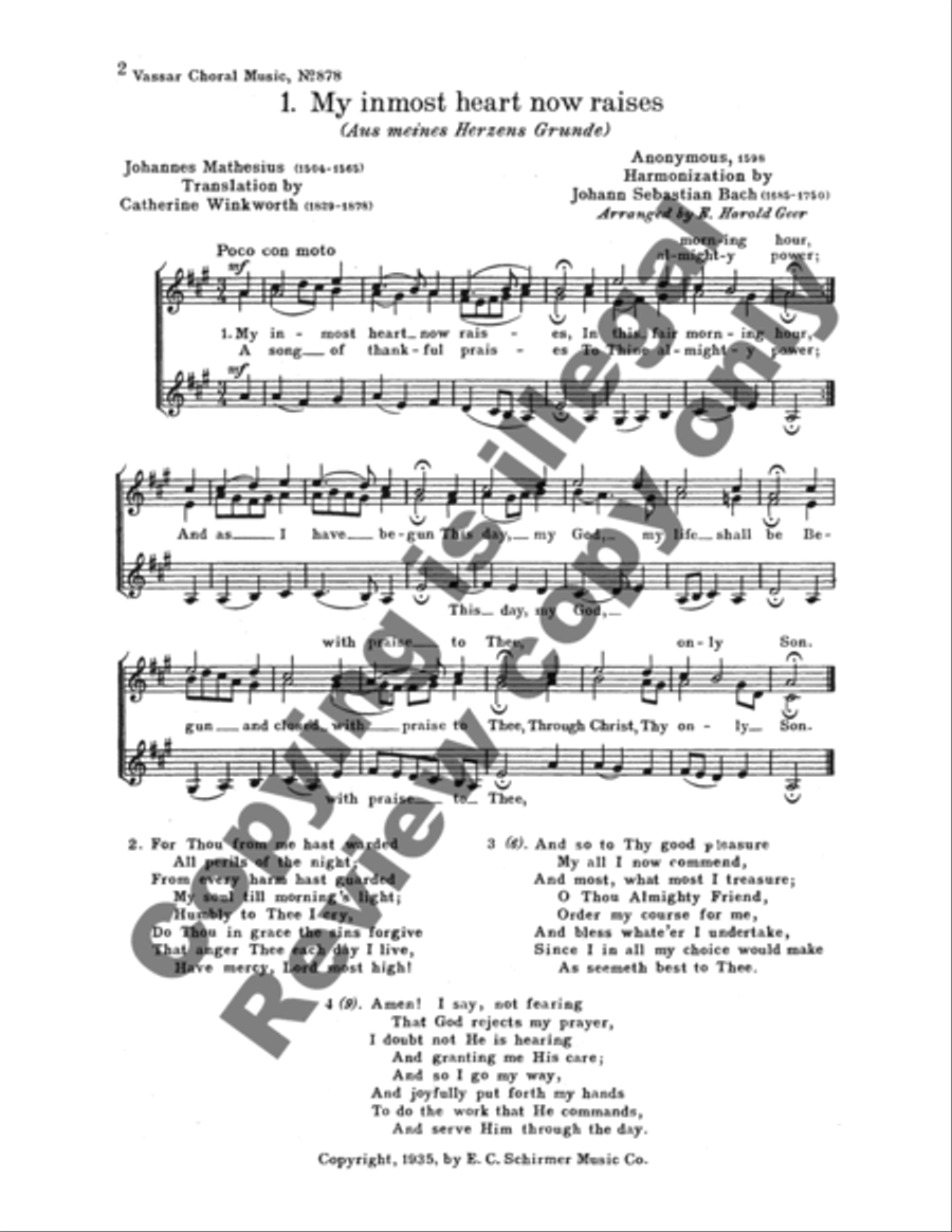 26 Chorales (Book V from 131 Chorales) SSA scores gallery preview page 6