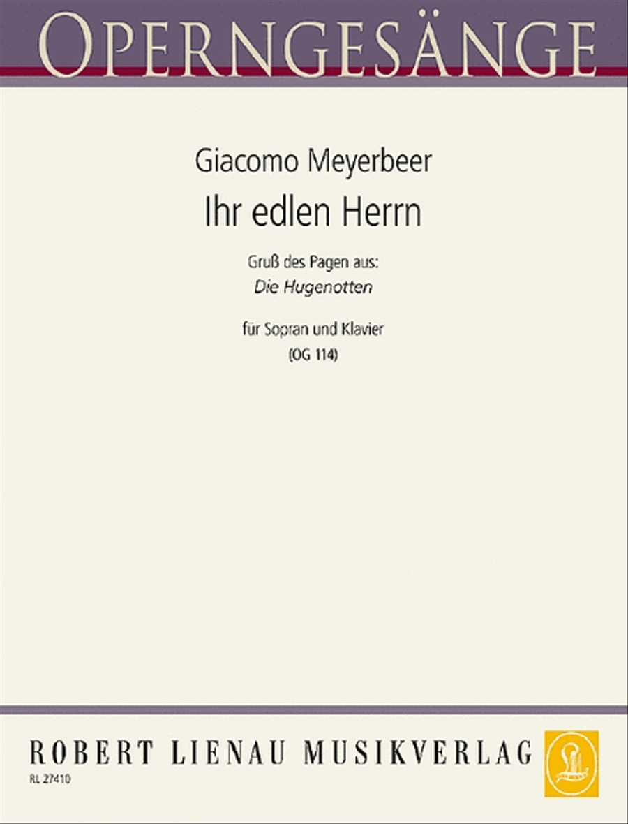 Ihr edlen Herrn (Hugenotten) Soprano Voice scores gallery preview page 1